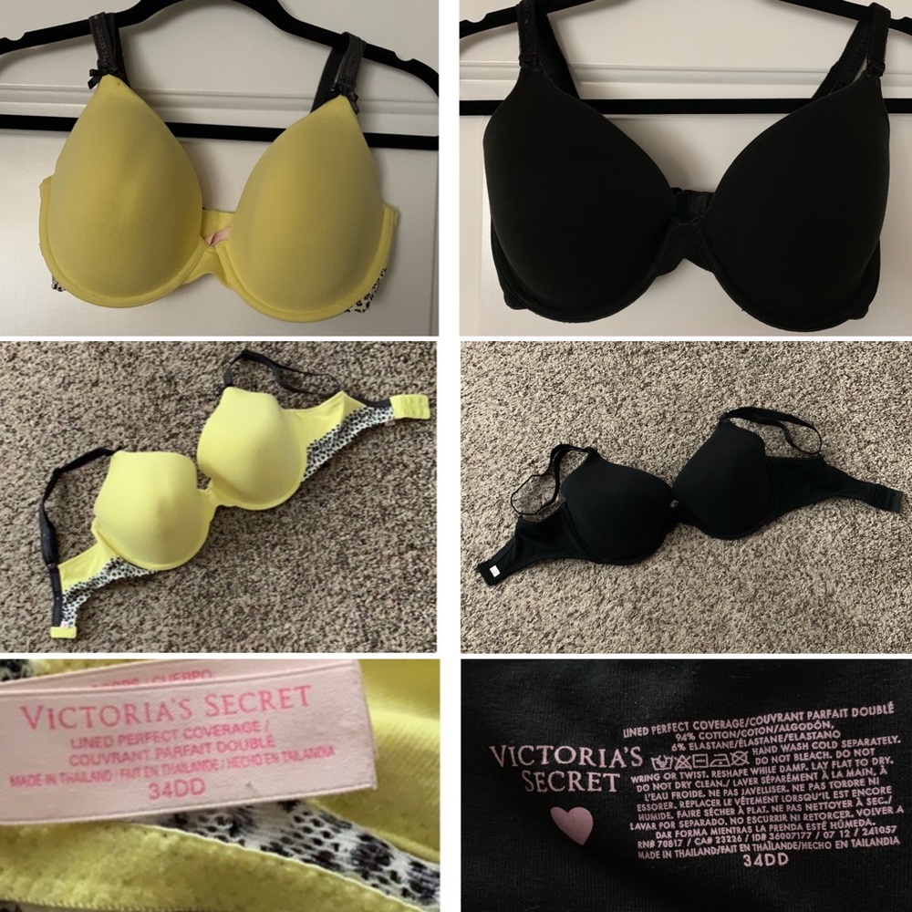 Victoria’s Secret  • 34DD • lined perfect coverage